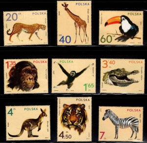 Poland Scott 1888-1896 MNH** Zoo Animal set