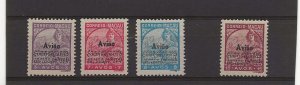 China Macao 1936 Air sg.359, 360, 362 no gum, 364 MH