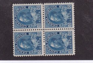 CANADA # 117 VF-MNH SUPERB KGV 10cts BLOCK OF 4 ADMIRALS CAT VALUE $960 (LFFSJJ)