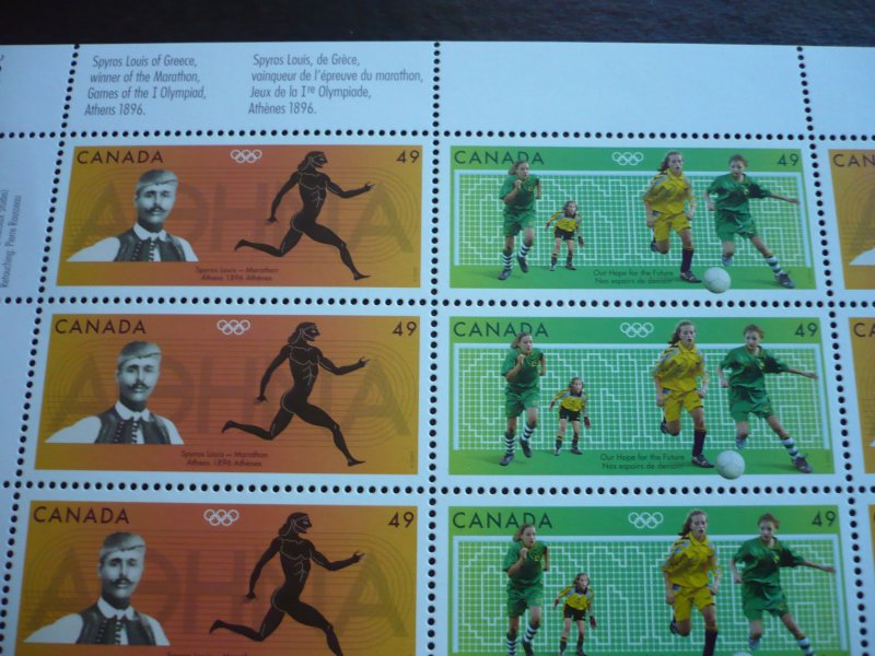 Stamps - Canada - Scott# 2049-2050 - Mint Never Hinged Pane of 16 Stamps