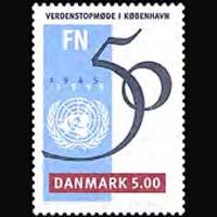 DENMARK 1995 - Scott# 1021 UN 50th. Set of 1 NH