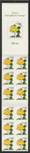 BK242 Yellow Rose Booklet of 30 MNH $1 Shipping