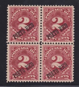 Puerto Rico Stamp Postage Due J2 Block 36 Degree Overprint MNH Mint Never Hinged
