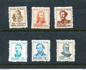 Brazil 1965/6 Portraits Full set MNH/MH Sc 989-2A 14497