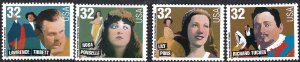 United States #3154-57 32¢ Opera Singers (1997). Four singles. MNH