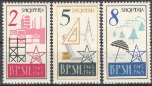 Albania 1965 Symbols of Industry MNH VF