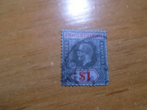 Straits Settlements  #   165  used