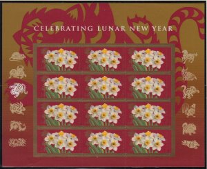 2010 Chinese New Year of the Tiger Sc 4435 MNH sheet of 12