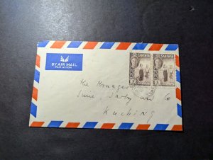 1950 British Sarawak Airmail Cover Lawas to Kuching