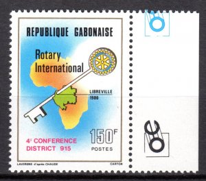 Gabon 1986 Sc#596  4th Conference Rotary International District 915 Single MNH