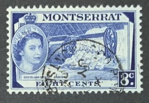 MONTSERRAT 1953 DEFINITIVE 8c SG143 USED