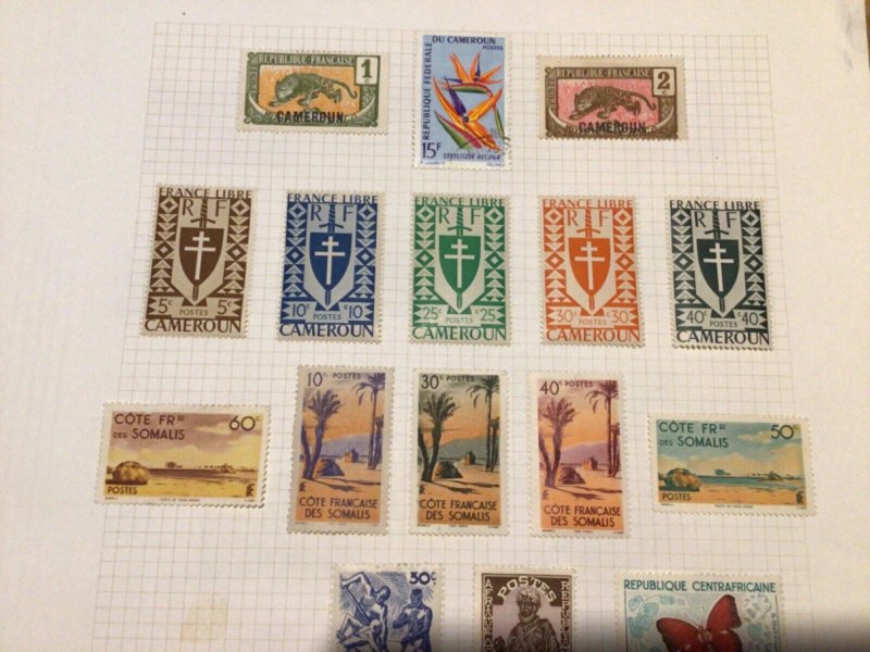 French Colonies  mounted mint or used stamps A9706