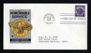 # 940 First Day Cover addressed with Ioor cachet dated 5-9-1946 - # 3
