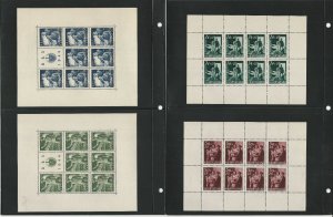 Croatia Stamp Collection on 20 Pages, Mint Sheets, 1941-1944 WWII, JFZ