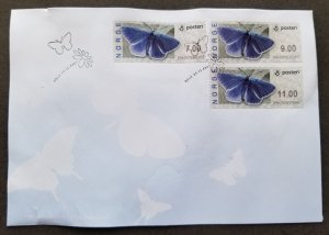 Norway Butterfly 2007 Insect (ATM Machine Frama Label stamp FDC *defect