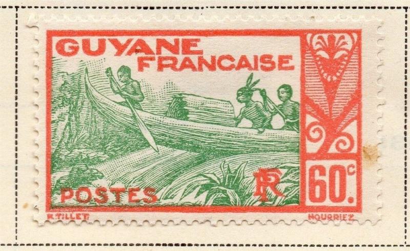 French Guiana 1939-40 Early Issue Fine Mint Hinged 60c. 075761