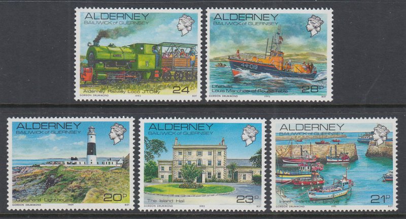 Alderney 42-46 MNH VF