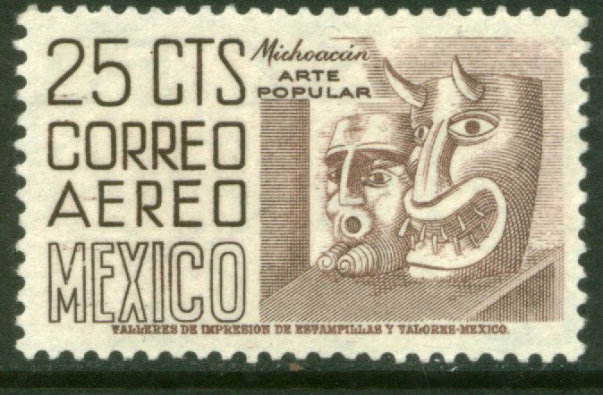 MEXICO C220A, 25¢ 1950 Definitive 2nd Printing wmk 300 MINT, NH. F-VF.