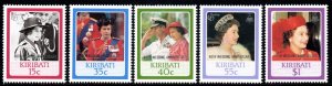 Kiribati - 1987 Royal Ruby Wedding Set MNH** # SG 279-283