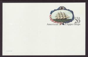 US UX220 Clipper Ships Postal Card Unused