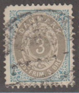 Denmark Scott #41 Stamp - Used Single