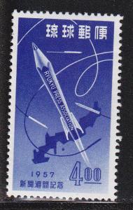 Ryukyu # 41, Mint Never Hinged,