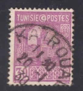 Tunisia   #83  used  1926  Grand mosque Tunis   30c  violet