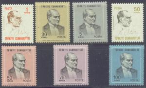 TURKEY 1832-38 MNH 1970 Kemal Ataturk