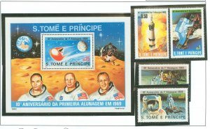 St. Thomas & Prince Islands #578-582 Mint (NH) Single (Complete Set) (Space)
