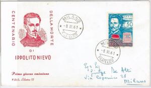 66422 - ITALY - POSTAL HISTORY - FDC COVER 1961 - IPPOLITO NIEVO Litterature