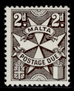 MALTA QEII SG D35, 2d brownish black, M MINT. 