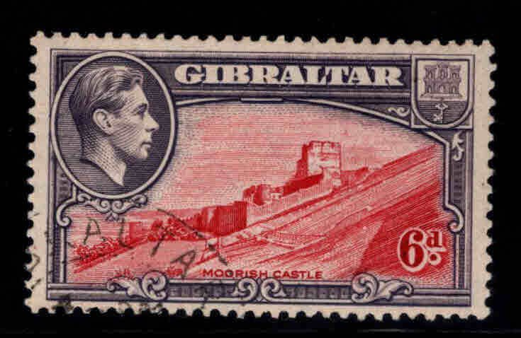 Gibraltar Scott 113 Used 1942 Moorish Castle stamp