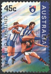 Australia SC#1508 45¢ Centenary of AFL: North Melbourne (1996) Used