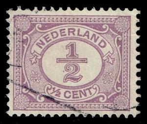 Netherlands #55 Numeral; Used (0.25)