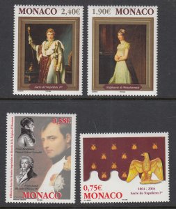 Monaco 2335-2338 Paintings MNH VF