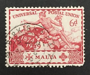 Malta 1949 #227, UPU, Used.