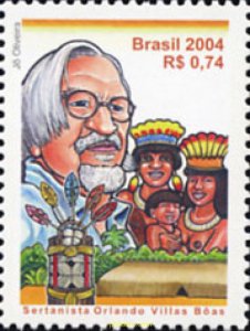 149310 MNH BRASIL 2004 90 ANIVERSARIO DEL NACIMIENTO DE SERTANISTA ORLANDO VI...
