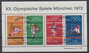 Germany 1972 Sc#B490 Mi#SS 8 used Cancel München 2 (BU1789)