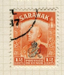 SARAWAK; 1947 early C. Brooke Crown Colony issue fine used 12c. value