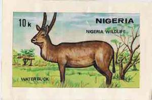 Nigeria 1984 Nigerian Wildlife - original hand-painted ar...