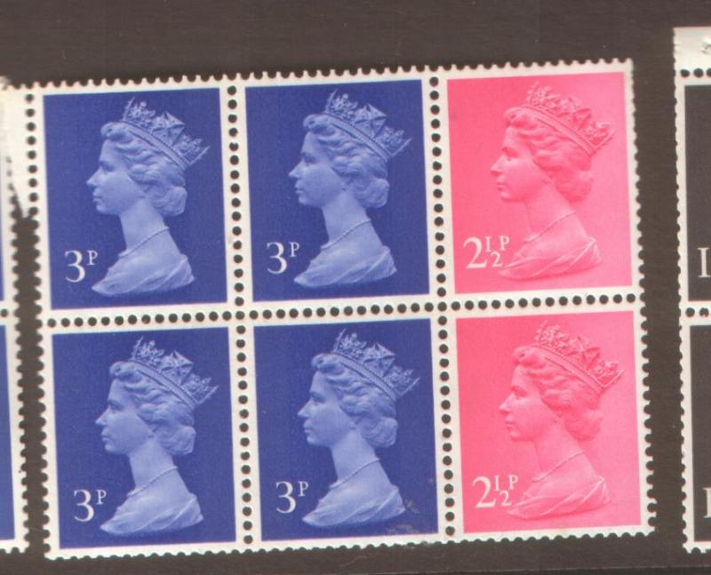 GB booklet pane SG X852l NHM