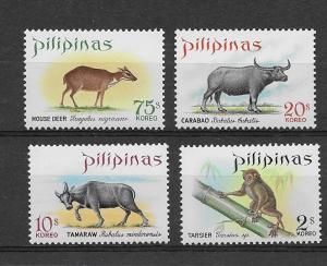 ### PHILIPPINES MNH SET SC#1006-1009 AMIMALS SCV$3.05