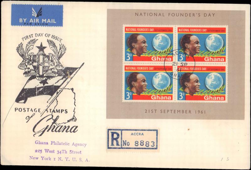 Ghana, Worldwide First Day Cover