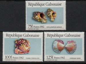 Gabon 1982 Shells VF MNH (519-21)