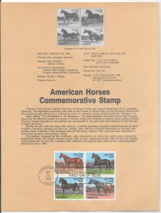 #2156-59 FDC Souvenir Page (12530)