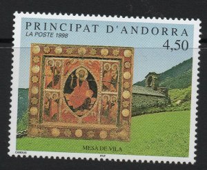 ANDORRA SGF538 1998 ALTARPIECE AND VILA CHURCH MNH 