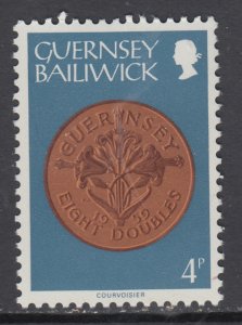 Guernsey 176 Coin on Stamp MNH VF