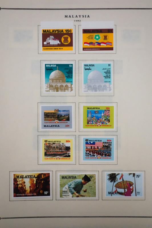 Malaysia 1960's to 1970's Stamp Collection