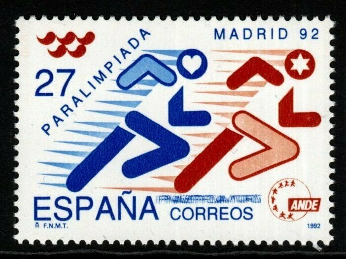 SPAIN SG3188 1992 PARALYMPIC GAMES MNH 