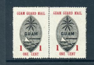 Guam Guard Mail Scott #M3 Unused Pair of Stamps (Guam #M3-3)
